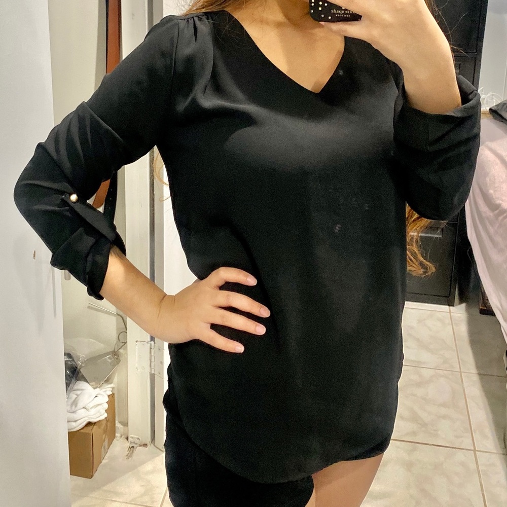 6/$20!!! Black formal blouse